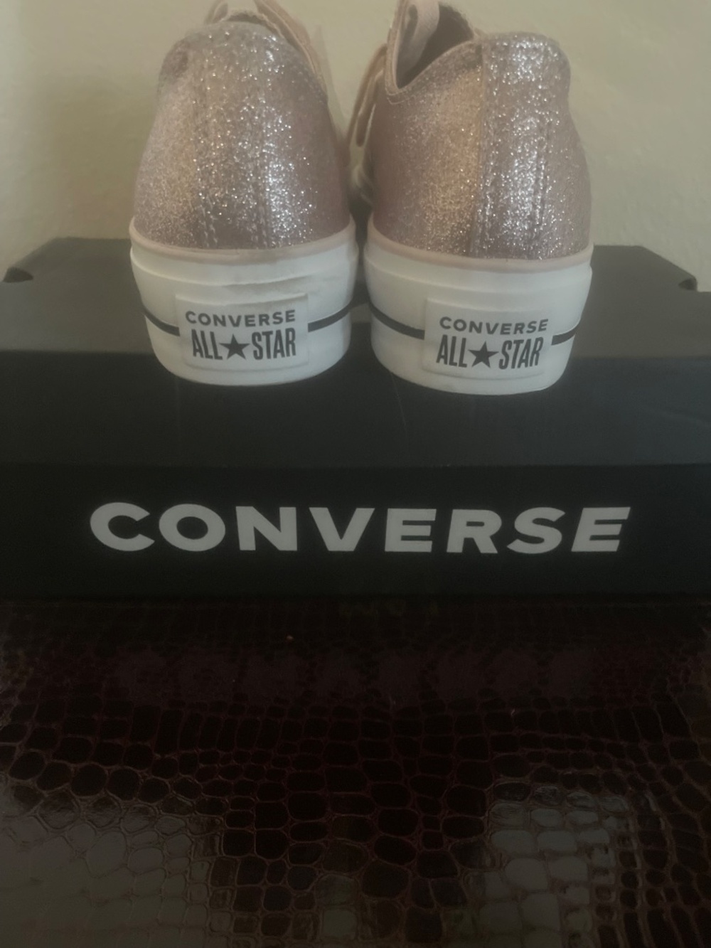 Pink Sparkly Converse - Picture 3 of 3